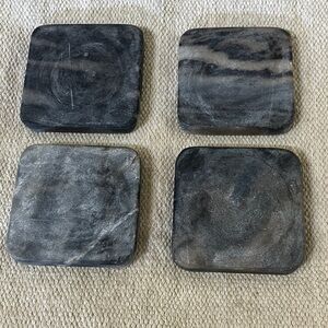 Marble / stone Coasters - set of four - quality / heavy